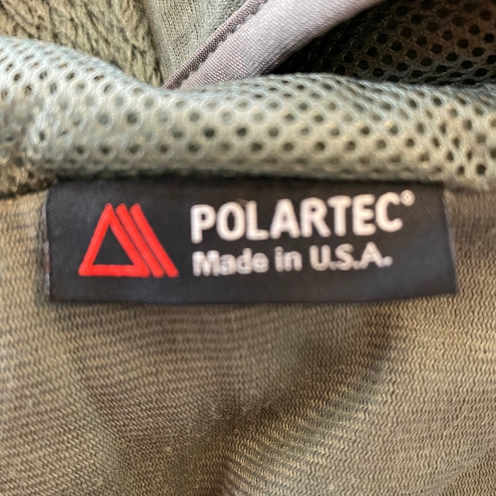 Polartec Full Zip Fleece Jacket. Olive Color, Medium, Cold Weather (Gen III) - Picture 8 of 8